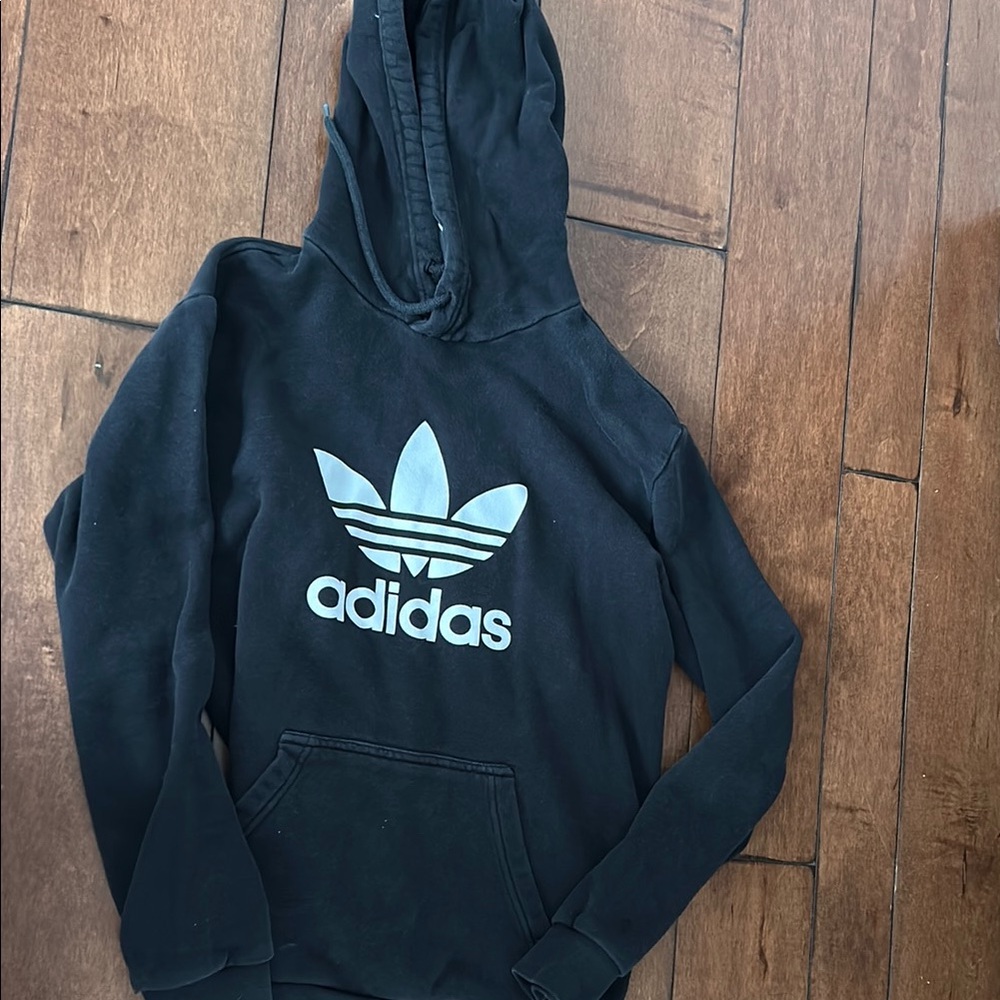 Adidas Black Hoodie with Logo